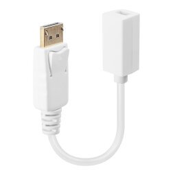 Lindy 41060 adaptador de cable de vídeo 0,15 m DisplayPort Mini DisplayPort Blanco