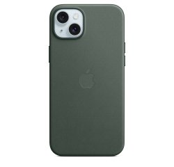 Apple Custodia MagSafe in tessuto Finewoven per iPhone 15 Plus - Sempreverde