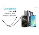 i-tec USB-C Cable Splitter Audio/Data + Power Delivery 100W