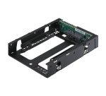 QNAP QDA-A2AR Boîtier de disques de stockage Boîtier disque dur/SSD Noir 2.5"