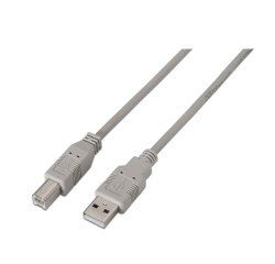 AISENS A101-0002 cable USB USB 2.0 1,8 m USB A USB B Beige