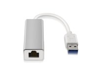 AISENS A106-0049 cambiador de género para cable RJ-45 USB 2.0 Type-A Plata, Blanco
