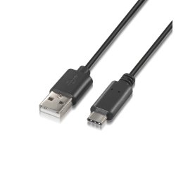 AISENS A107-0051 cable USB USB 2.0 1 m USB A USB C Negro