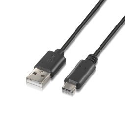 AISENS A107-0051 cable USB USB 2.0 1 m USB A USB C Negro