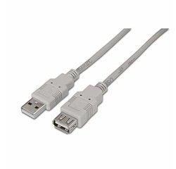 AISENS A101-0013 cable USB USB 2.0 1,8 m USB A Beige