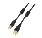AISENS A101-0010 cable USB USB 2.0 3 m USB A USB B Negro