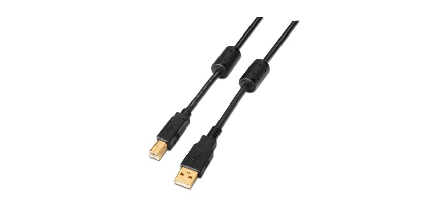 AISENS A101-0010 cable USB USB 2.0 3 m USB A USB B Negro