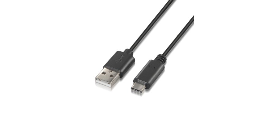AISENS A107-0052 cable USB USB 2.0 2 m USB A USB C Negro