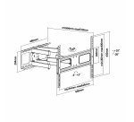 AISENS WT70TSLE-027 soporte para TV 177,8 cm (70") Negro