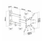 AISENS WT42TSLE-011 soporte para TV 106,7 cm (42") Negro