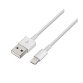 AISENS A102-0036 cable de conector Lightning 2 m Blanco