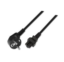 AISENS A132-0172 cable de transmisión Negro 1,5 m CEE7/7 C5 acoplador