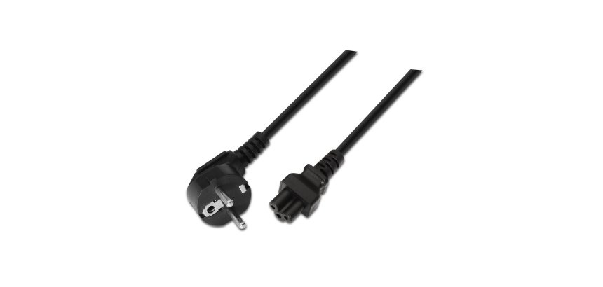 AISENS A132-0172 cable de transmisión Negro 1,5 m CEE7/7 C5 acoplador