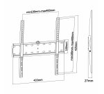 AISENS WT55F-013 soporte para TV 139,7 cm (55") Negro