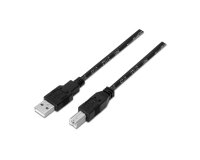AISENS A101-0006 cable USB USB 2.0 1,8 m USB A USB B Negro
