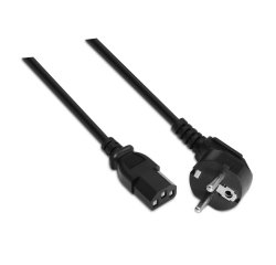 AISENS A132-0168 cable de transmisión Negro 3 m CEE7/7 C13 acoplador