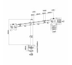 AISENS DT32TSR-041 soporte para monitor 81,3 cm (32") Escritorio Negro