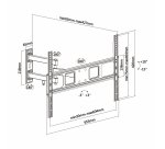 AISENS WT70TSLE-021 soporte para TV 177,8 cm (70") Negro