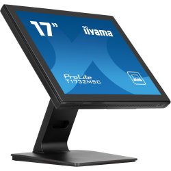iiyama ProLite T1732MSC-B1SAG computer monitor 43,2 cm (17") 1280 x 1024 Pixels Full HD LED Touchscreen Tafelblad Zwart