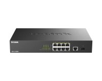 D-Link DGS-1010MP/E commutateur réseau Non-géré L2 Gigabit Ethernet (10/100/1000) Connexion Ethernet, supportant l'alimentation via ce port (PoE) 1U Noir