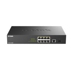 D-Link DGS-1010MP/E commutateur réseau Non-géré L2 Gigabit Ethernet (10/100/1000) Connexion Ethernet, supportant l'alimentation via ce port (PoE) 1U Noir