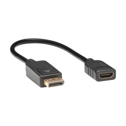 Tripp Lite P136-001 câble vidéo et adaptateur 0,3 m DisplayPort HDMI Noir