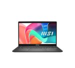 MSI Modern 13 F1MG-040FR Intel Core 7 150U Ordinateur portable 33,8 cm (13.3") Full HD 16 Go DDR4-SDRAM 1 To SSD Wi-Fi 6E (802.11ax) Windows 11 Pro Français Gris