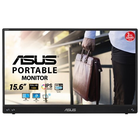 ASUS MB16ACV écran plat de PC 39,6 cm (15.6") 1920 x 1080 pixels Full HD LED Noir