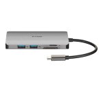 D-Link DUB-M810 station d'accueil Avec fil USB 3.2 Gen 1 (3.1 Gen 1) Type-C Aluminium