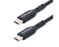 StarTech.com 3m USB-C-Ladekabel, Laden und Synchronisieren, 60W (3A) PD, USB 2.0 Ladekabel für Laptop, TPE-Ummantelung - Schwarzes USB-C-Ladekabel