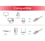 Equip 625410 cavo di rete Beige 1 m Cat6 U/UTP (UTP) Rotondo
