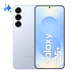 Samsung Galaxy S25+ Smartphone AI, Display 6.7'' QHD+ Dynamic AMOLED 2X, Fotocamera 50MP, RAM 12GB, 512GB, 4.900 mAh, Icyblue