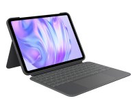 Logitech Combo Touch, Funda con Teclado, iPad Pro 11 Pulgadas (M4)(2024) - Teclado retroiluminado extraíble con Soporte abatible, Escritura cómoda, Modo Multiuso, Disposición QWERTY Español - Grafito