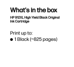 HP 912XL High Yield Black Original Ink Cartridge