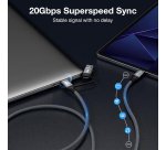 Equip 128433 USB cable USB 3.2 Gen 2x2 3 m USB A/USB C USB C 20 Gbit/s 100 W Black