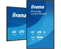 iiyama LH4375UHS-B2AG Écran d'affichage dynamique Écran plat de signalisation numérique 108 cm (42.5") LCD Wifi 500 cd/m² 4K Ultra HD Noir Intégré dans le processeur Android 11 24/7