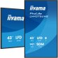 iiyama LH4375UHS-B2AG Écran d'affichage dynamique Écran plat de signalisation numérique 108 cm (42.5") LCD Wifi 500 cd/m² 4K Ultra HD Noir Intégré dans le processeur Android 11 24/7