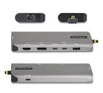 StarTech.com USB4 Multiport-Adapter, Treiberlose Dual-4K-Ausgabe für macOS und Windows, Power Delivery 140W Laden, Hub mit 3 Ports 10 Gbps, 2,5 GbE, Mini-Dock