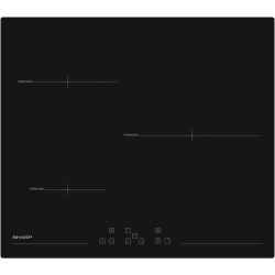 SHARP Plaque induction KH6I31NT0K/ KH6I31NT0I 3 foyers, 3 booster, 7200 w