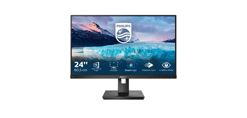 Philips S Line 242S1AE/00 pantalla para PC 60,5 cm (23.8") 1920 x 1080 Pixeles Full HD LED Negro