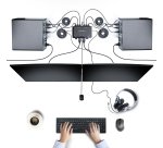 StarTech.com Switch KVM 2 Ports avec Câble HDMI, 4K 60Hz - Commutateur KVM Compact avec Câbles Intégrés USB-A/HDMI/Audio de 1,5 m - Alimenté par Bus - Switch KVM HDMI 4K - Commutation à Distance
