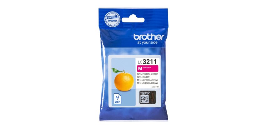 Brother cartouche d'encre, 200 pages, OEM LC-3211M, magenta