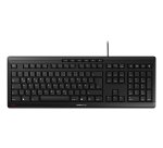 CHERRY STREAM clavier Bureau USB QWERTZ Allemand Noir
