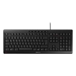 CHERRY STREAM clavier Bureau USB QWERTZ Allemand Noir
