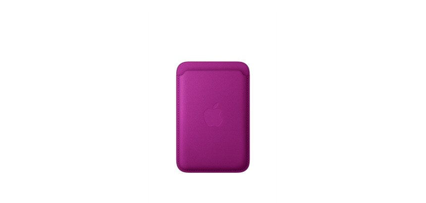 Apple Porte-cartes en tissage fin pour iPhone avec MagSafe - Magenta