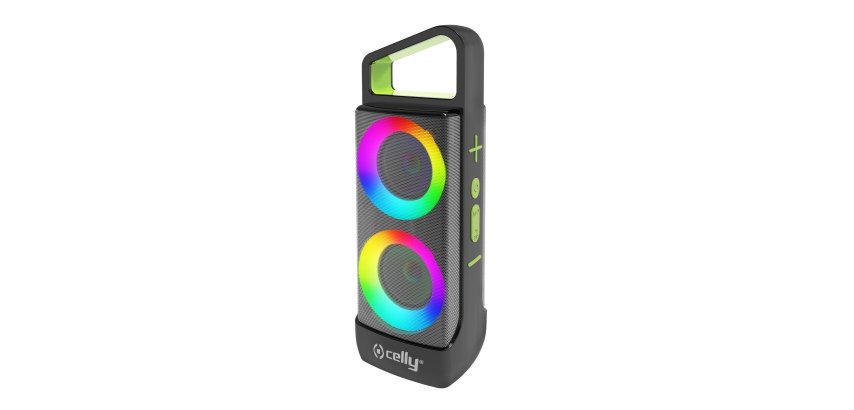 Celly GROOVERGBBK altavoz portátil o de fiesta Altavoz para fiestas Negro 10 W