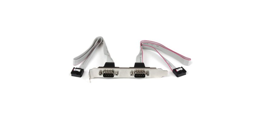StarTech.com 2 Port 16in DB9 Serial Port Bracket to 10 Pin Header