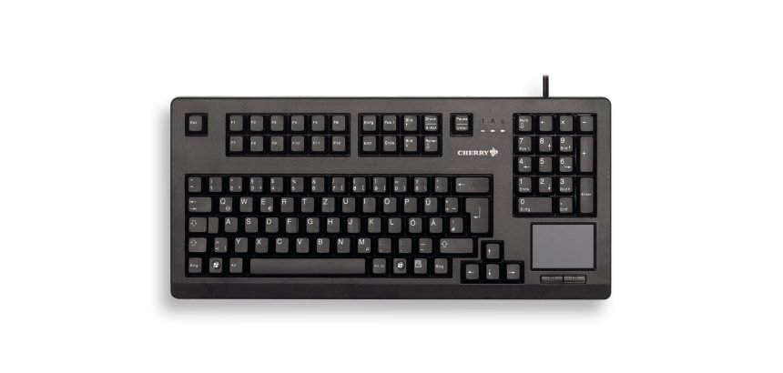 CHERRY TouchBoard G80-11900 Clavier mécanique filaire, touchpad, noir, USB, AZERTY - FR