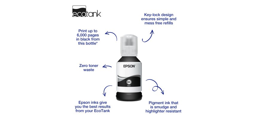 Epson 111 EcoTank Pigment Black Ink Bottle
