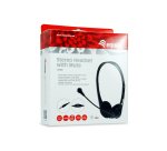 Equip 245304 auricular y casco Auriculares Alámbrico Diadema Oficina/Centro de llamadas Negro